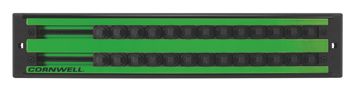 MSCLASDR25G - 1/4&quot; Drive Double Row Lock-A-Socket Tray, Green