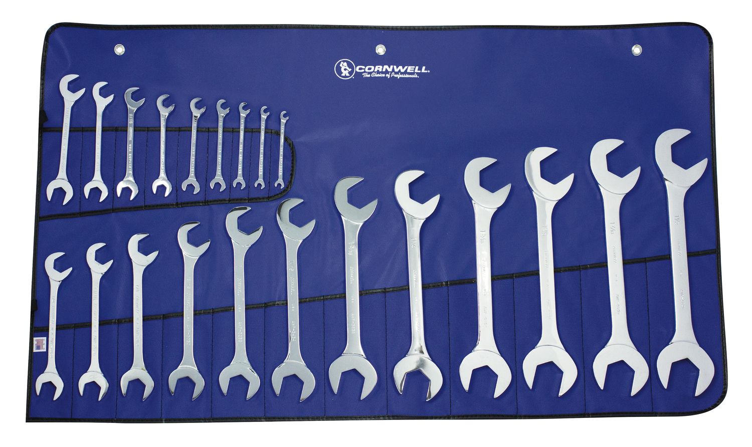 WAP21S - 21 Piece SAE Polished Angle Wrench Set