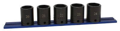 STI225LMSP - 5 Piece 3/8&quot; Drive Metric Deep Power Socket Set, 6 Point