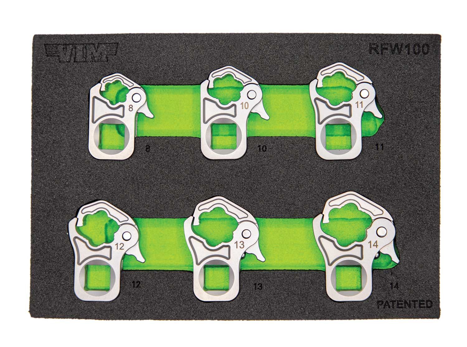 VMRFW100 - 6 Piece 3/8&quot; Drive Ratcheting Flare Nut Wrench Set
