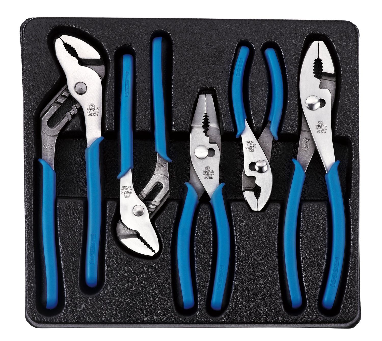 CPL313 - 5 Piece Slip Joint and Tongue &amp; Groove Pliers Set