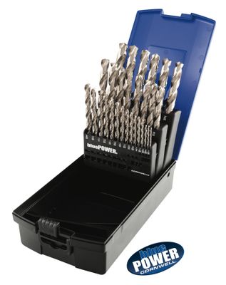 CBP29TCS - 29 Piece Cornwell® bluePOWER® Triple Cut Drill Bit Set