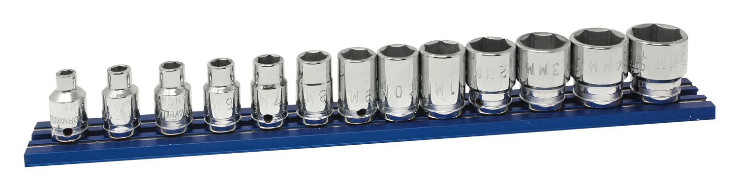 STM0213SP - 13 Piece 1/4&quot; Drive Metric Socket Set, 6 Point