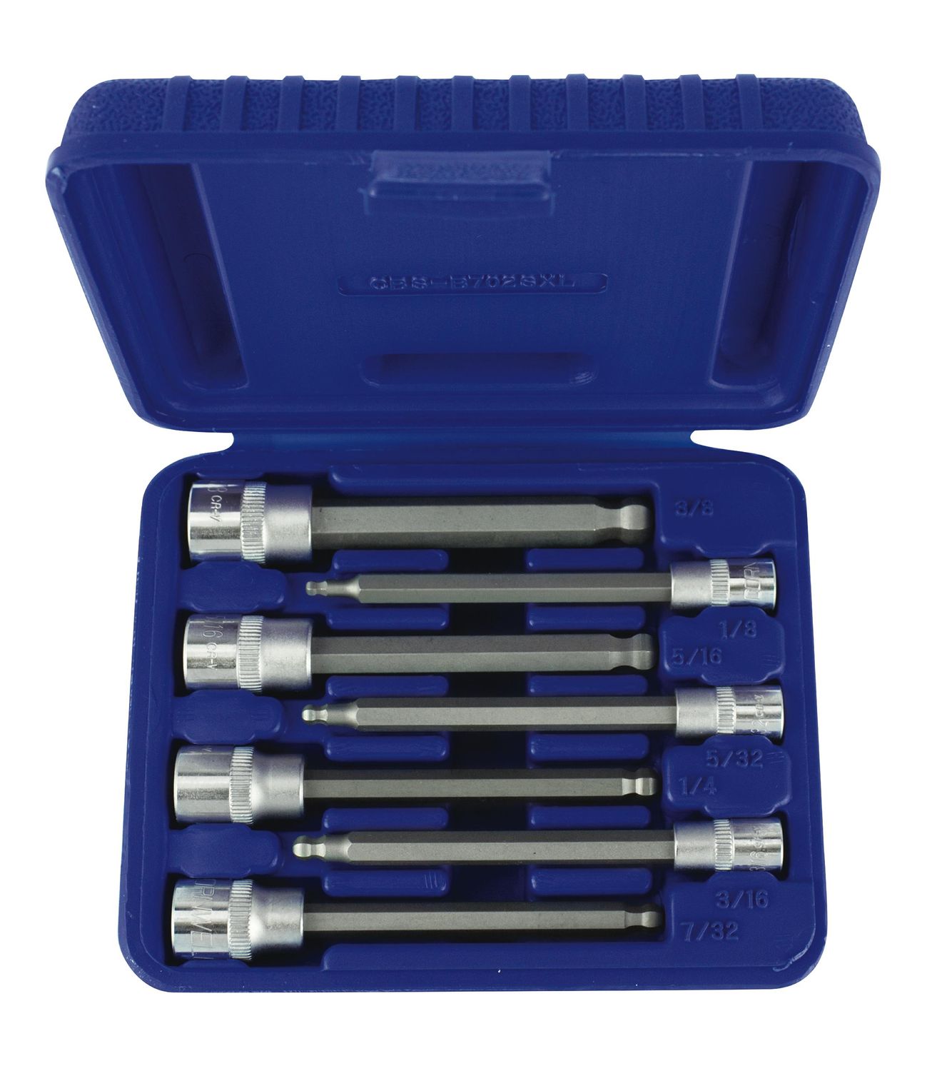 CBSB702SXL - 7 Piece 1/4” &amp; 3/8” Drive Extra Long SAE Ball Hex Bit Socket Set