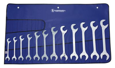 WAP12S - 12 Piece SAE Polished Angle Wrench Set