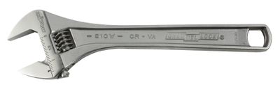 CL810W - 10&quot; Chrome Adjustable Wrench