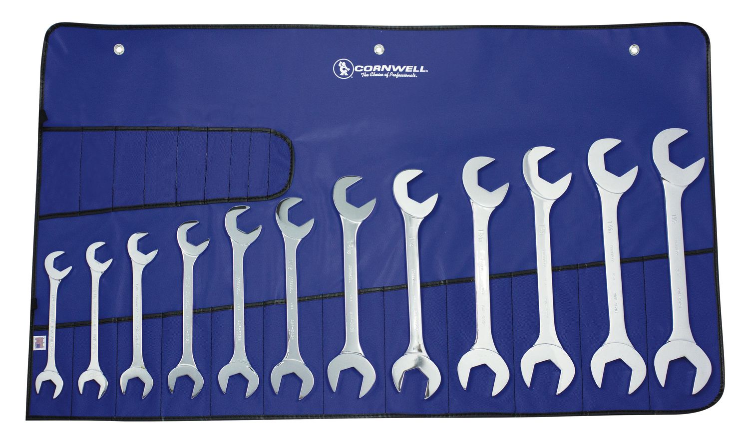 WAP12S - 12 Piece SAE Polished Angle Wrench Set