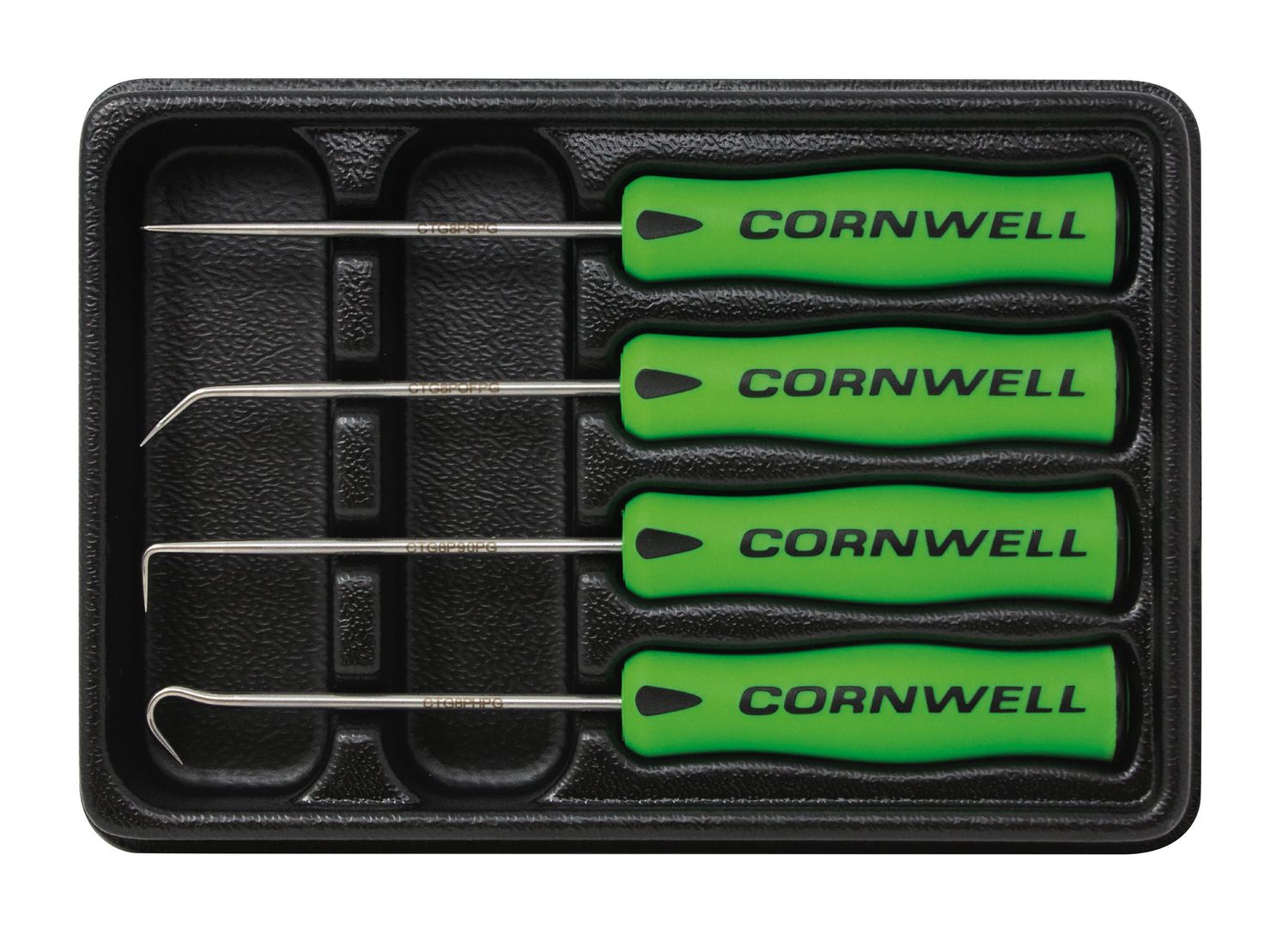 CTG84PPSG - 4 Piece Precision Hook &amp; Pick Set, Green