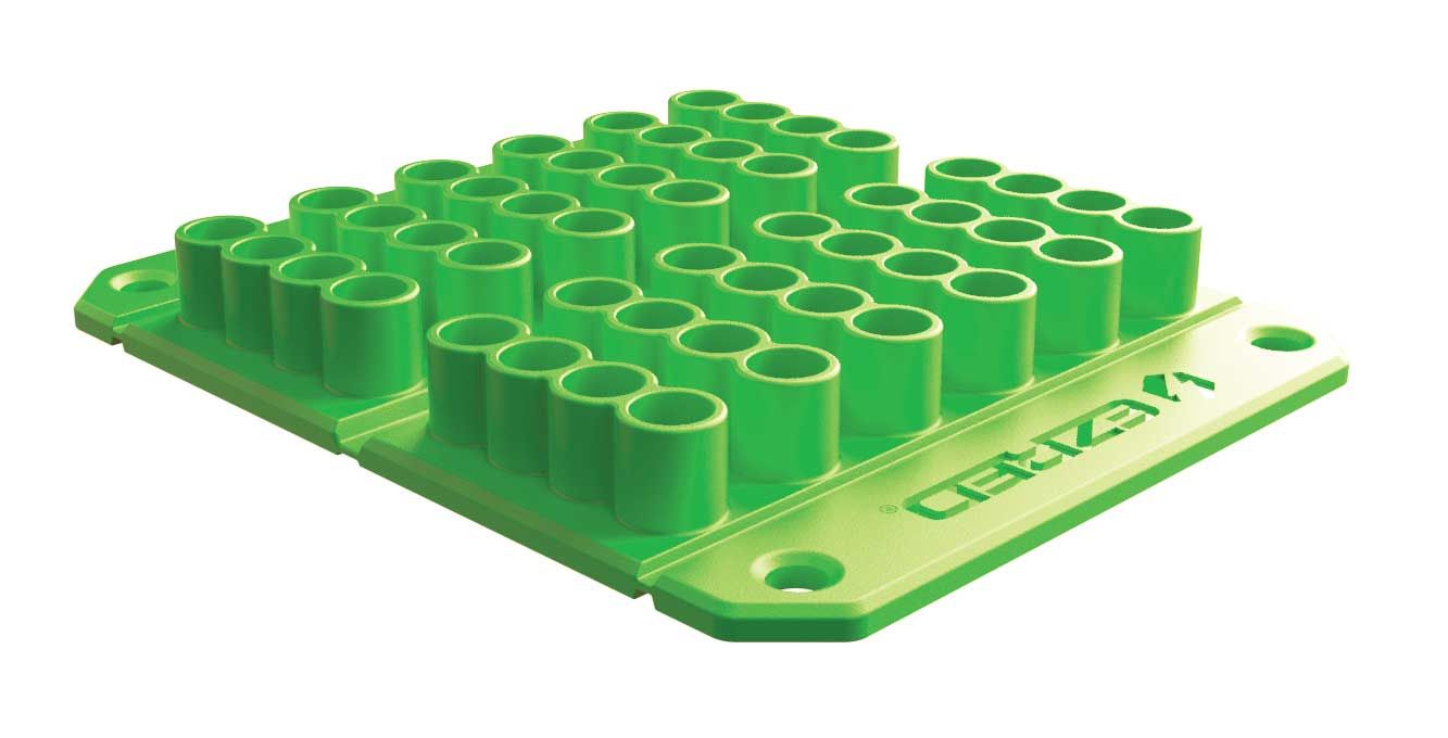 ECEZBITG - 48 Piece Magnetic 1/4&quot; Drive Bit Holder, Green