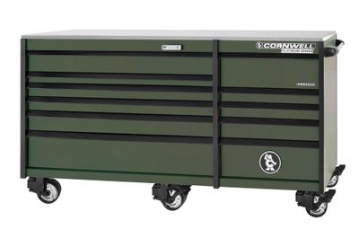 CTSPPR8411KVG - PLATINUM PLUS™ 84” 11-Drawer Double Bank Cabinet, Valor Green