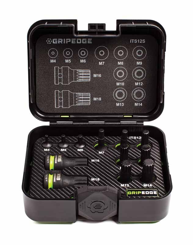 GEITS12S - 12 Piece Impact RPT Triple Square Driver Set