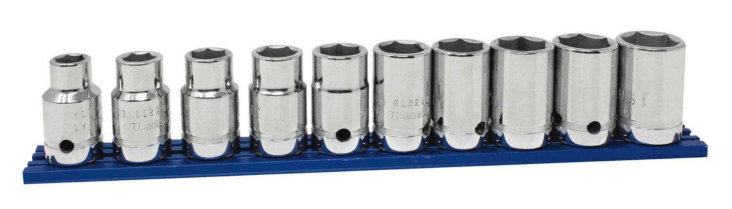 STM3210P - 10 Piece 1/2” Drive Metric Socket Set, 6 Point