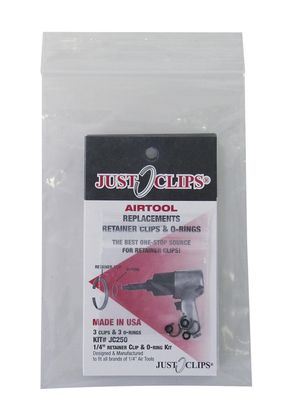 JUJC2505 - 1/4&quot; Dr. Retaining Clip/O-Ring (5-Pack)