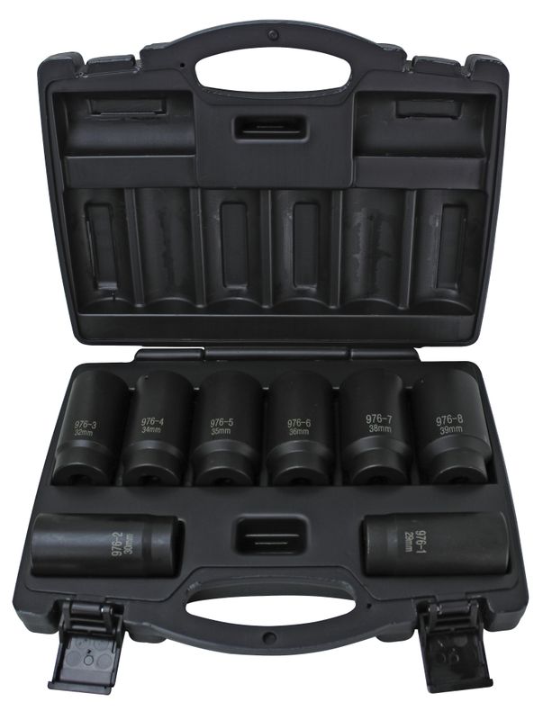 専用H.R.THROUGH H.R.スルー　HRスルー　2個セット HR976 - 8 Piece Axle Socket Set, 12 Pt.