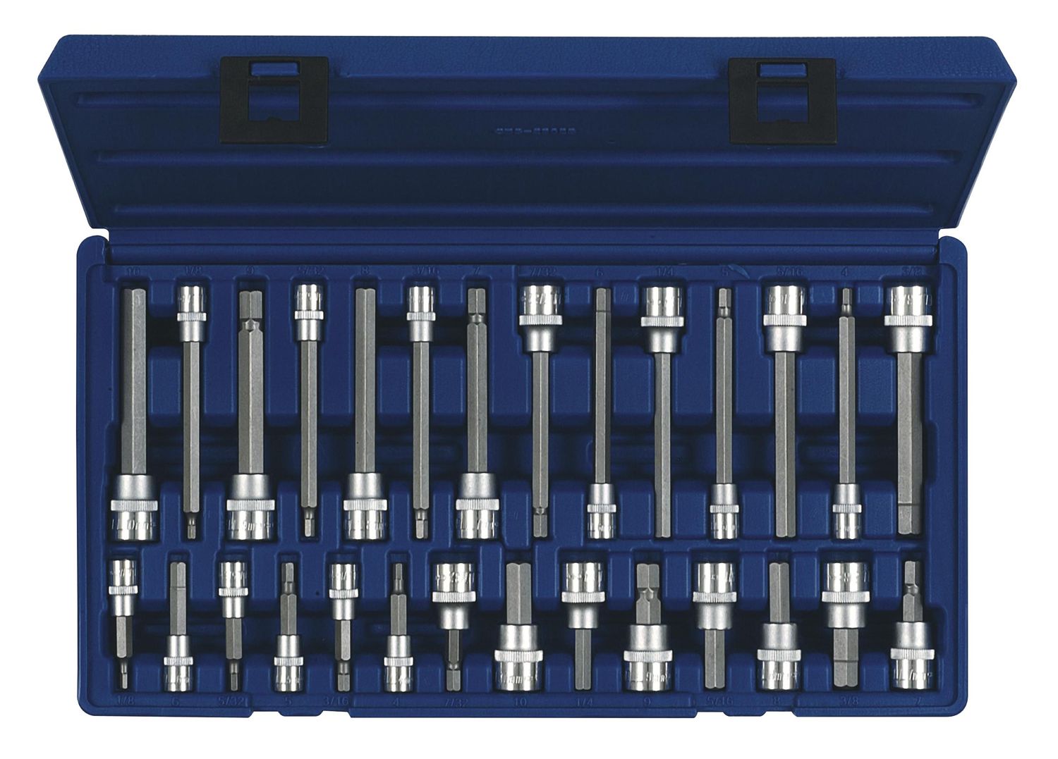 CBS2802S - 28 Piece 1/4” &amp; 3/8” Drive SAE and Metric Standard and Extra Long Hex Bit Socket Set