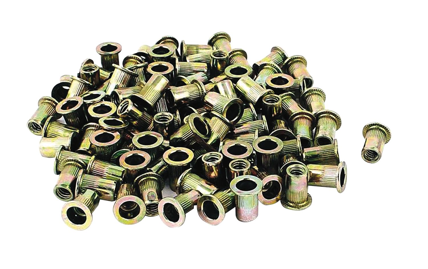 ASRN14 - 100 Piece 1/4” -20 Steel Rivet Nuts