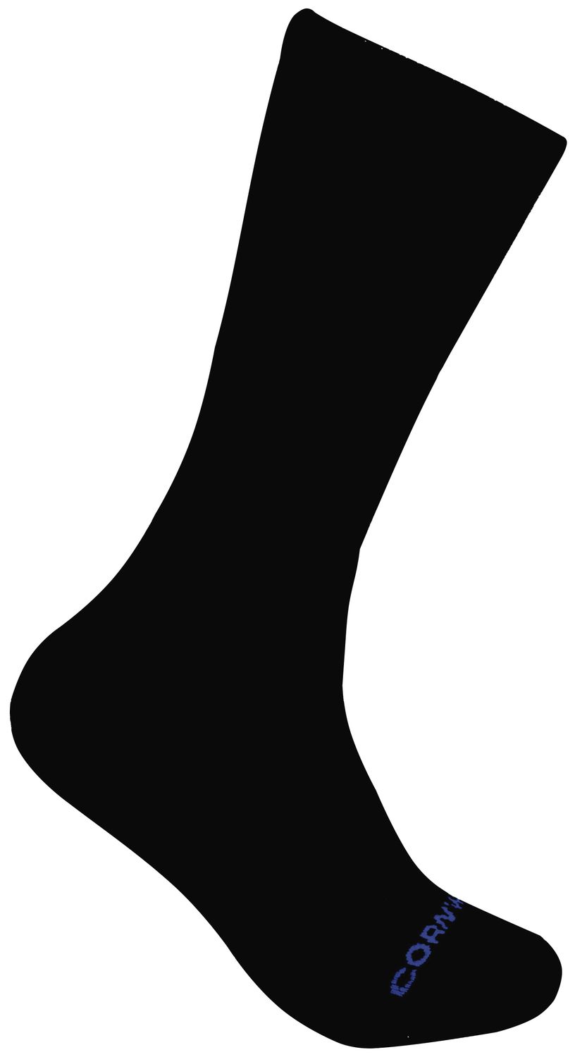 RBBBCB - Cornwell® Bamboo Crew Sock, Black (6-Pack)