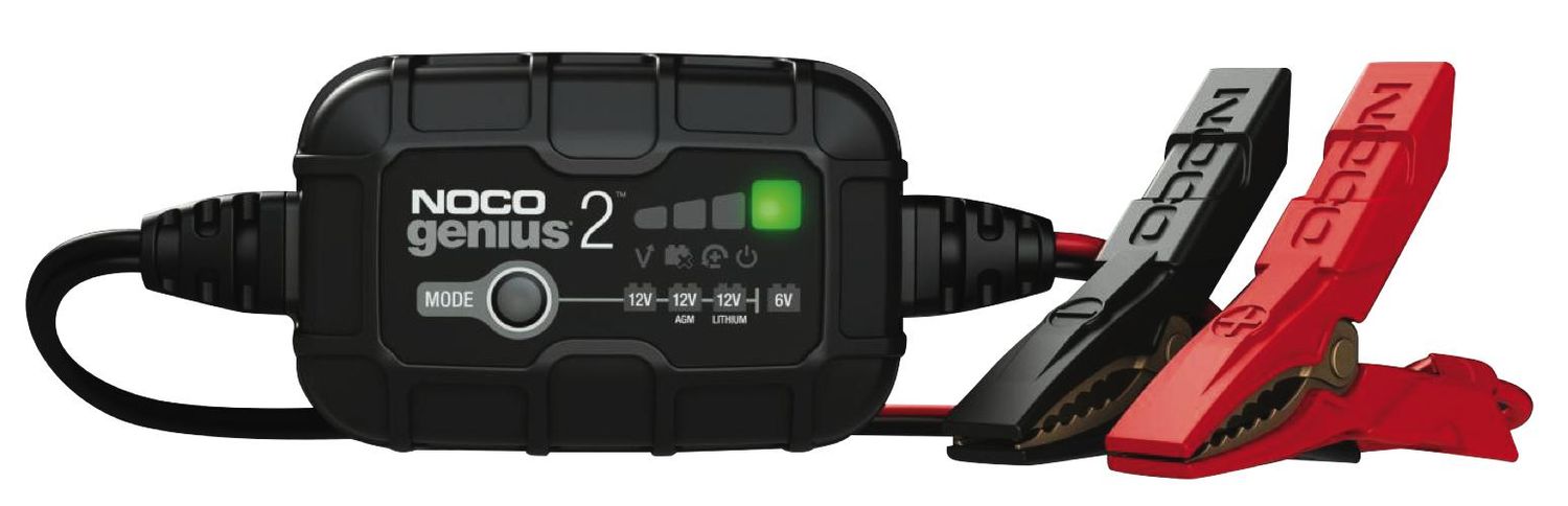 NOCGENIUS2 - 6V/12V 2A Battery Charger, Maintainer &amp; Desulfator