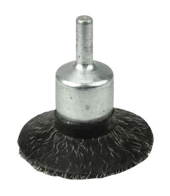 AN35233 - 2&quot; Polyflex Encapsulated Circular Flared Crimped Wire End Brush, .0104&quot; Steel Fill