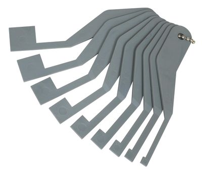 LS83400 - 9 Piece Truck Brake Lining Gauge Set