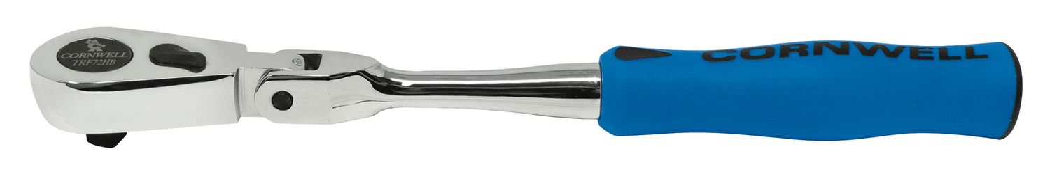 TRF72HB - 1/4&quot; Drive 8&quot; Flex-Head 72-Tooth Handled Ratchet, Blue