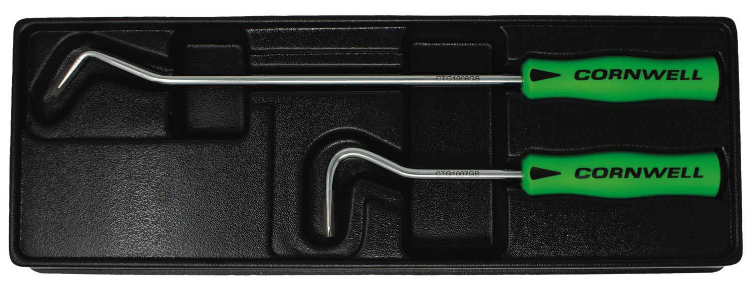 CTG1009SGB - 2 Piece Big Hook Set, Neon Green