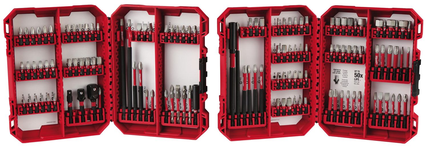 MWE48324034 - 124 Piece SHOCKWAVE™ Impact Duty Driver Bit Auto Set