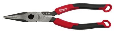 MWEMT555 - 8&quot; Long Nose Pliers with Comfort Grip Handles (USA)