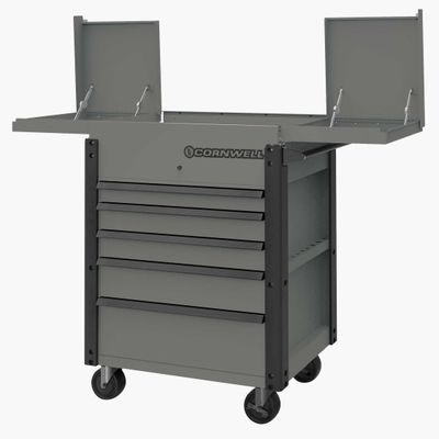 CTBS355KST - 35&quot; 5-Drawer Sliding Top Cart, Gray