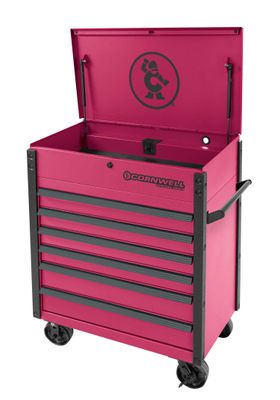 CTSSCF396LSF - 39&quot; 6-Drawer USA Flip Top Service Cart, Starfire/Gunmetal