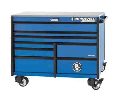 CTSPPR568KTB - PLATINUM PLUS™ 56” 8-Drawer Double Bank Cabinet, Torch Blue