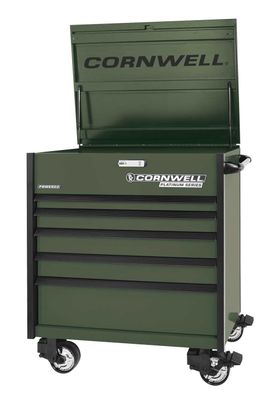 CTSPPF405KVG - (BTO) PLATINUM PLUS™ 5-Drawer Flip Top Cart, Valor Green