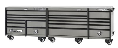 XPCTSPPR14019KSM - PLATINUM PLUS™ 140&quot; 19-Drawer Iron Giant Roller Cabinet, Smoke