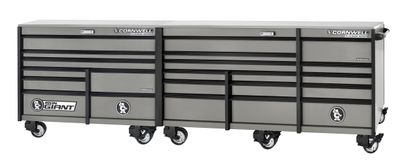 XPCTSPPR14022KSM - PLATINUM PLUS™ 140&quot; 22-Drawer Iron Giant Roller Cabinet, Smoke