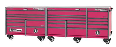 XPCTSPPR14022LSF - PLATINUM PLUS™ 140&quot; 22-Drawer Iron Giant Roller Cabinet, Starfire/Gunmetal