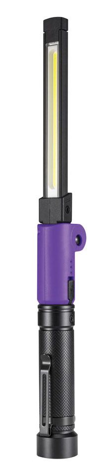 MXN01025 - Rechargeable Folding Combo UV &amp; White Beam Inspection Light