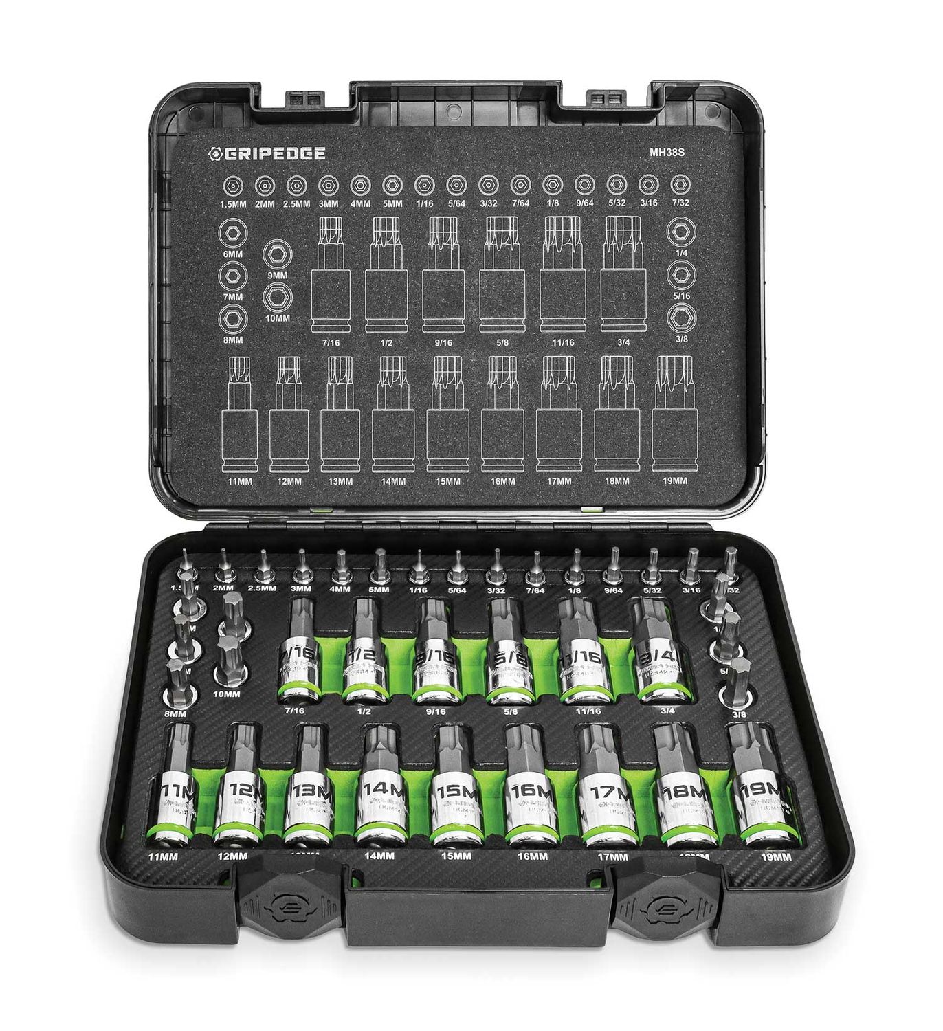 GEMH38S - 38 Piece Master RPT Hex Driver Set