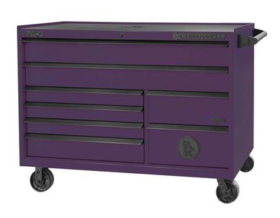 CTSASR578KPR - ARCA® 57” 8-Drawer Double Bank Roller Cabinet, Purple Rain