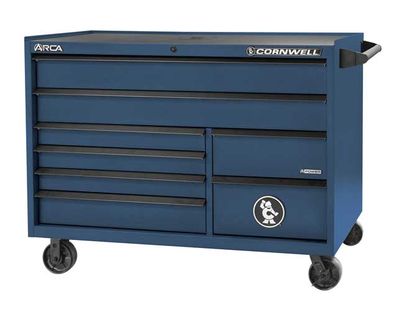 CTSASR578KCT - ARCA® 57” 8-Drawer Double Bank Roller Cabinet, Cobalt