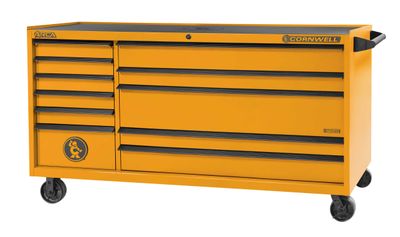 CTSASR7911KRE - (BTO) ARCA® 79” 11-Drawer Double Bank Roller Cabinet, Ignition Orange