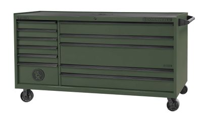 CTSASR7911KVG - ARCA® 79” 11-Drawer Double Bank Roller Cabinet, Valor Green