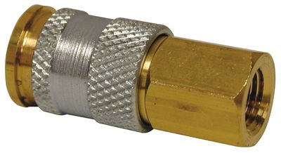 AFC90 - 1/4” Hi-Flo™/HVLP Coupler - Brass