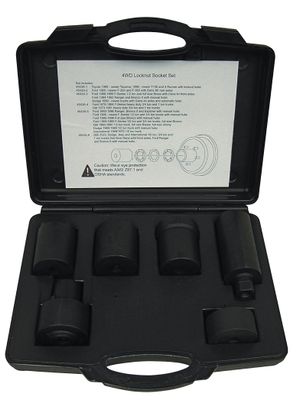 HRC4543A - 6 Piece 4WD Locknut Socket Set