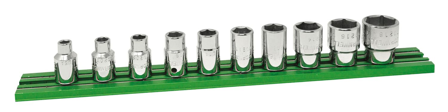 ST0210SP - 10 Piece 1/4” Drive SAE Socket Set, 6 Point