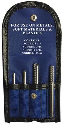 SGDR4S - 4 Piece Carbide Drill/Router Set