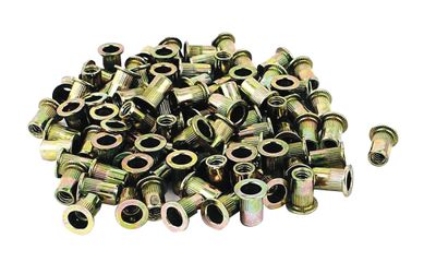 ASRN14 - 100 Piece 1/4” -20 Steel Rivet Nuts