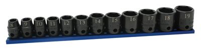 STI2212MSP - 12 Piece 3/8&quot; Drive Metric Power Socket Set, 6 Point