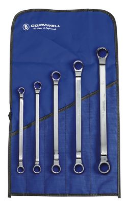 WBMP15S - 5 Piece Metric Offset Box Wrench Set, 12 Point