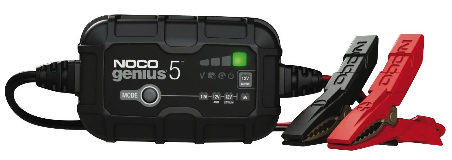 NOCGENIUS5 - 6V/12V 5A Battery Charger, Maintainer &amp; Desulfator