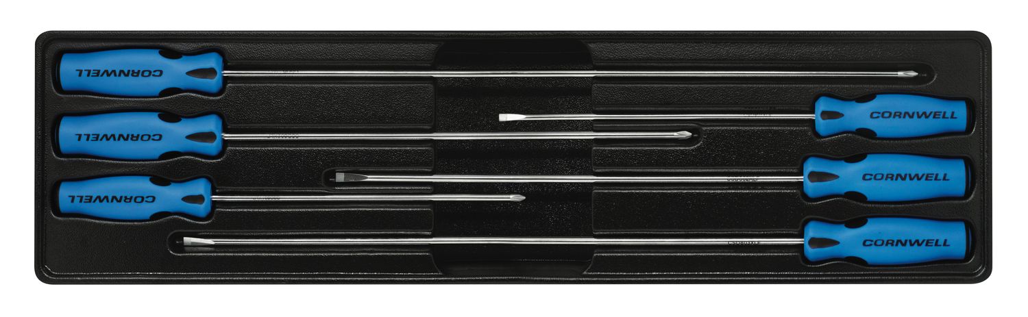CSD86CS - 6 Piece Cabinet Screwdriver Set, Blue
